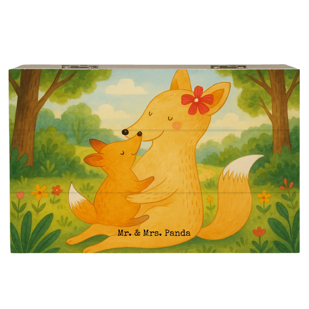 Holzkiste Fuchs Mama Design Aufbewahrungsbox, Holzkiste, Erinnerungskiste, Schatulle, Schatzkiste, Kiste, Geschenkdose, Geschenkbox, Truhe, XXL, Erinnerungsbox, Dekokiste, Familie, Vatertag, Muttertag, Bruder, Schwester, Mama, Papa, Oma, Opa, Geschenk, Mutter, Tochter, Lieblingstochter, Beste Tochter