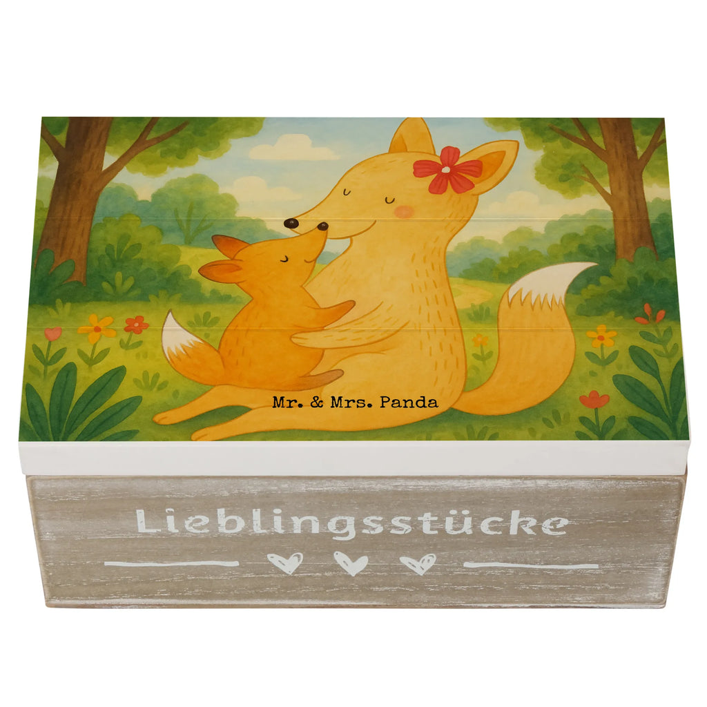 Holzkiste Fuchs Mama Design Aufbewahrungsbox, Holzkiste, Erinnerungskiste, Schatulle, Schatzkiste, Kiste, Geschenkdose, Geschenkbox, Truhe, XXL, Erinnerungsbox, Dekokiste, Familie, Vatertag, Muttertag, Bruder, Schwester, Mama, Papa, Oma, Opa, Geschenk, Mutter, Tochter, Lieblingstochter, Beste Tochter