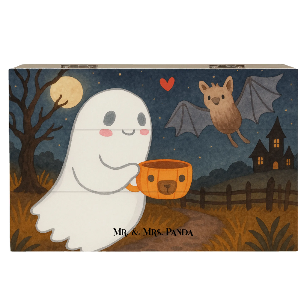 Holzkiste Gespenst Kaffee Design Erinnerungsbox, Aufbewahrungsbox, XXL, Holzkiste, Erinnerungskiste, Geschenkdose, Truhe, Dekokiste, Schatulle, Schatzkiste, Kiste, Geschenkbox, Halloween, Deko, Martinssingen, Dekoration, Geschenke, Schenken, Gespenst, Kaffee