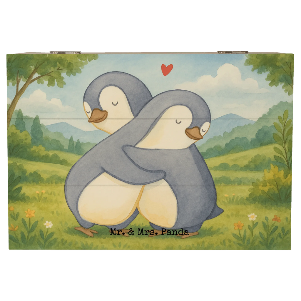 Holzkiste Pinguine Kuscheln Design Kiste, Schatulle, Erinnerungsbox, Schatzkiste, Geschenkdose, Geschenkbox, Truhe, Aufbewahrungsbox, Erinnerungskiste, XXL, Dekokiste, Holzkiste, Liebe, Partner, Freund, Freundin, Ehemann, Ehefrau, Heiraten, Verlobung, Heiratsantrag, Liebesgeschenk, Jahrestag, Hocheitstag, Geschenk für Frauen, Hochzeitstag, Geschenk für Freundin, für Ehemann, für Männer, Liebesbeweis, Geschenk für Partner, Mitbringsel, Valentinstag