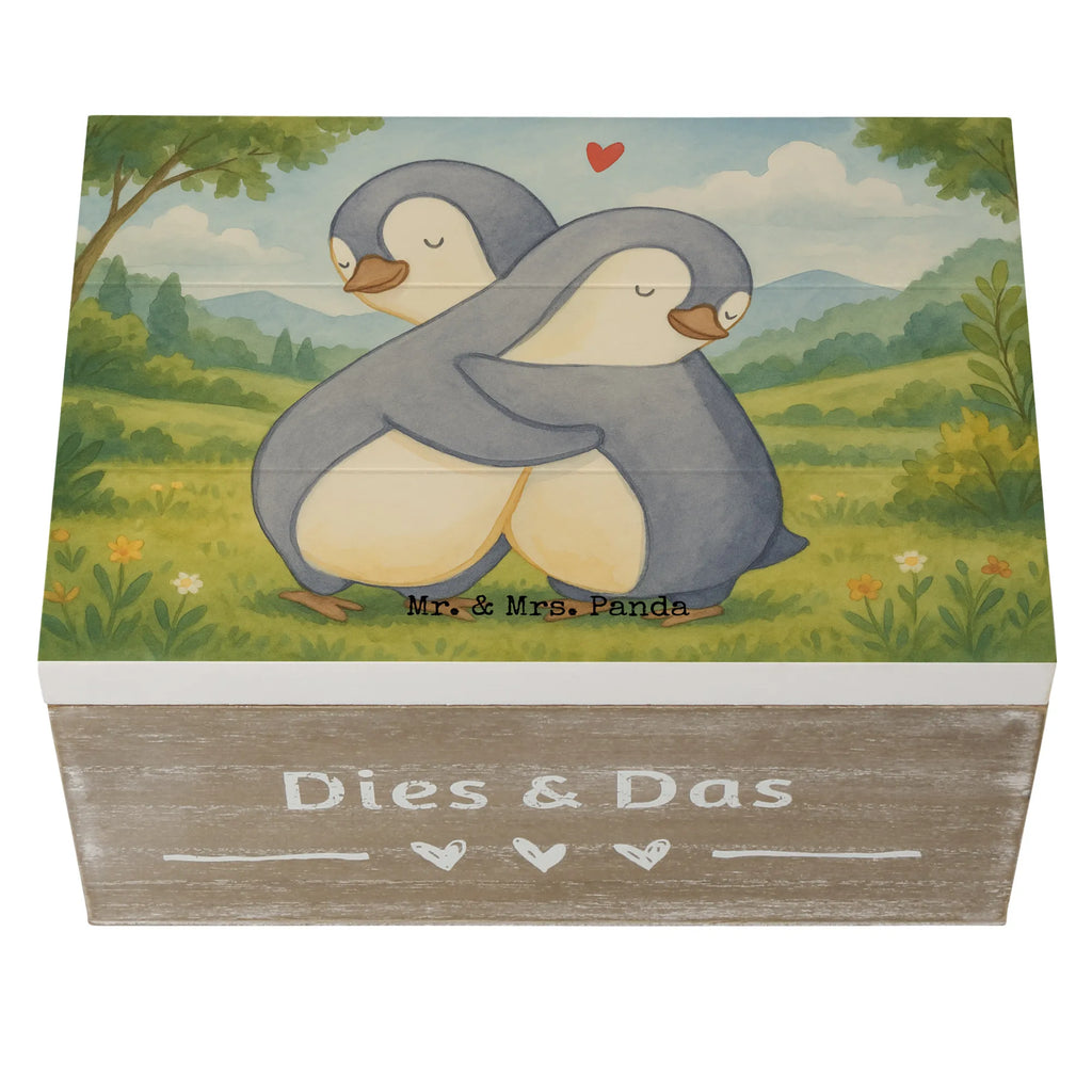 Holzkiste Pinguine Kuscheln Design Kiste, Schatulle, Erinnerungsbox, Schatzkiste, Geschenkdose, Geschenkbox, Truhe, Aufbewahrungsbox, Erinnerungskiste, XXL, Dekokiste, Holzkiste, Liebe, Partner, Freund, Freundin, Ehemann, Ehefrau, Heiraten, Verlobung, Heiratsantrag, Liebesgeschenk, Jahrestag, Hocheitstag, Geschenk für Frauen, Hochzeitstag, Geschenk für Freundin, für Ehemann, für Männer, Liebesbeweis, Geschenk für Partner, Mitbringsel, Valentinstag