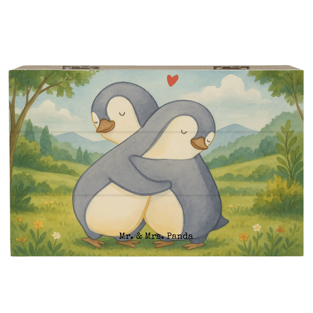 Holzkiste Pinguine Kuscheln Design Kiste, Schatulle, Erinnerungsbox, Schatzkiste, Geschenkdose, Geschenkbox, Truhe, Aufbewahrungsbox, Erinnerungskiste, XXL, Dekokiste, Holzkiste, Liebe, Partner, Freund, Freundin, Ehemann, Ehefrau, Heiraten, Verlobung, Heiratsantrag, Liebesgeschenk, Jahrestag, Hocheitstag, Geschenk für Frauen, Hochzeitstag, Geschenk für Freundin, für Ehemann, für Männer, Liebesbeweis, Geschenk für Partner, Mitbringsel, Valentinstag