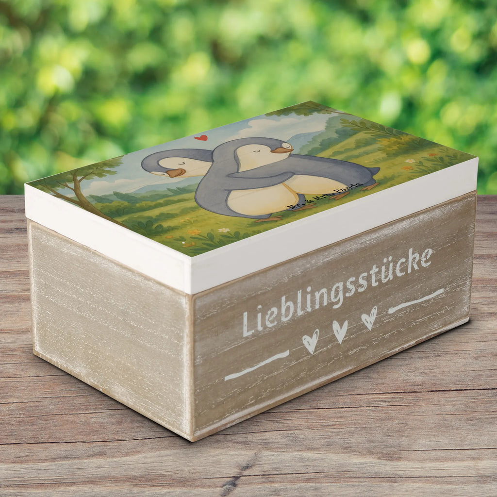 Holzkiste Pinguine Kuscheln Design Kiste, Schatulle, Erinnerungsbox, Schatzkiste, Geschenkdose, Geschenkbox, Truhe, Aufbewahrungsbox, Erinnerungskiste, XXL, Dekokiste, Holzkiste, Liebe, Partner, Freund, Freundin, Ehemann, Ehefrau, Heiraten, Verlobung, Heiratsantrag, Liebesgeschenk, Jahrestag, Hocheitstag, Geschenk für Frauen, Hochzeitstag, Geschenk für Freundin, für Ehemann, für Männer, Liebesbeweis, Geschenk für Partner, Mitbringsel, Valentinstag