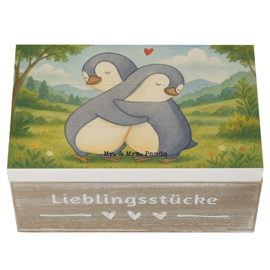 Holzkiste Pinguine Kuscheln Design Kiste, Schatulle, Erinnerungsbox, Schatzkiste, Geschenkdose, Geschenkbox, Truhe, Aufbewahrungsbox, Erinnerungskiste, XXL, Dekokiste, Holzkiste, Liebe, Partner, Freund, Freundin, Ehemann, Ehefrau, Heiraten, Verlobung, Heiratsantrag, Liebesgeschenk, Jahrestag, Hocheitstag, Geschenk für Frauen, Hochzeitstag, Geschenk für Freundin, für Ehemann, für Männer, Liebesbeweis, Geschenk für Partner, Mitbringsel, Valentinstag