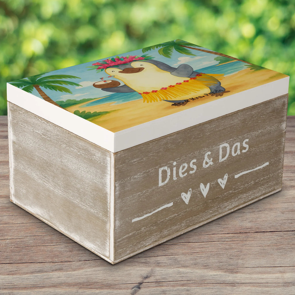Skrzynia drewniana Pingwin z Kokosem Design Geschenkdose, Schatulle, Geschenkbox, Kiste, Holzkiste, Erinnerungskiste, Dekokiste, Schatzkiste, Truhe, XXL, Aufbewahrungsbox, Erinnerungsbox, Pinguin, Kokosnuss, Aloha, Hawaii, Pinguine, Urlaub