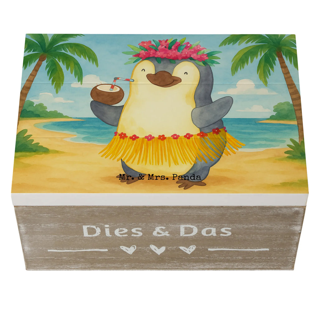 Skrzynia drewniana Pingwin z Kokosem Design Geschenkdose, Schatulle, Geschenkbox, Kiste, Holzkiste, Erinnerungskiste, Dekokiste, Schatzkiste, Truhe, XXL, Aufbewahrungsbox, Erinnerungsbox, Pinguin, Kokosnuss, Aloha, Hawaii, Pinguine, Urlaub