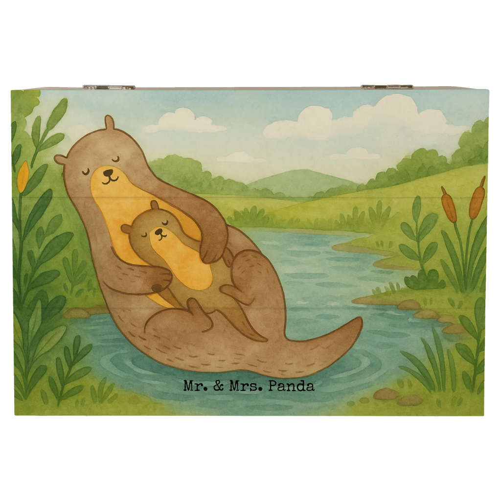 Wooden chest otter child Design Erinnerungskiste, Erinnerungsbox, Schatulle, Geschenkdose, Kiste, Holzkiste, XXL, Aufbewahrungsbox, Schatzkiste, Truhe, Geschenkbox, Dekokiste, Otter, Fischotter, Seeotter, Otter Seeotter See Otter