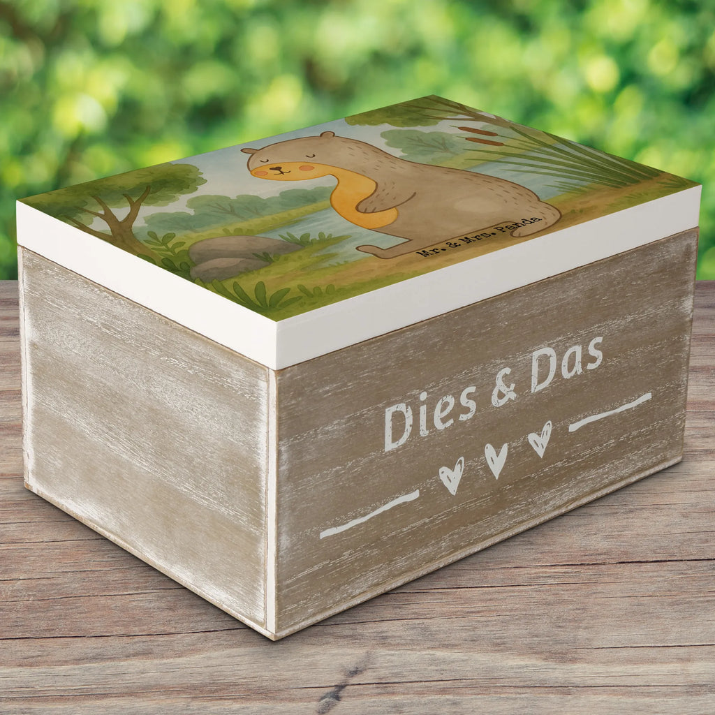Wooden chest otter Belly Design Erinnerungsbox, Truhe, Schatzkiste, Kiste, Aufbewahrungsbox, Schatulle, Erinnerungskiste, Geschenkdose, Holzkiste, Dekokiste, Geschenkbox, XXL, Otter, Fischotter, Seeotter, Otter Seeotter See Otter