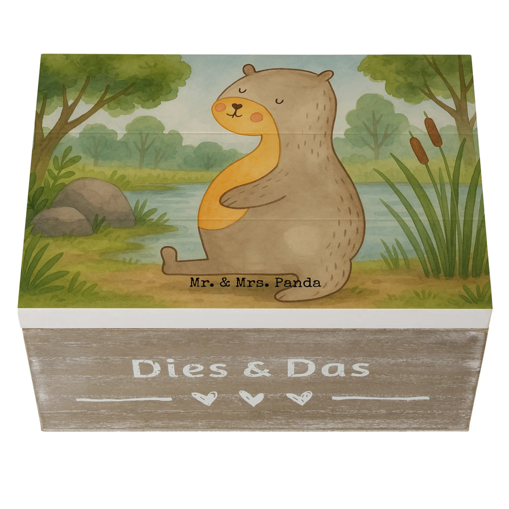 Wooden chest otter Belly Design Erinnerungsbox, Truhe, Schatzkiste, Kiste, Aufbewahrungsbox, Schatulle, Erinnerungskiste, Geschenkdose, Holzkiste, Dekokiste, Geschenkbox, XXL, Otter, Fischotter, Seeotter, Otter Seeotter See Otter