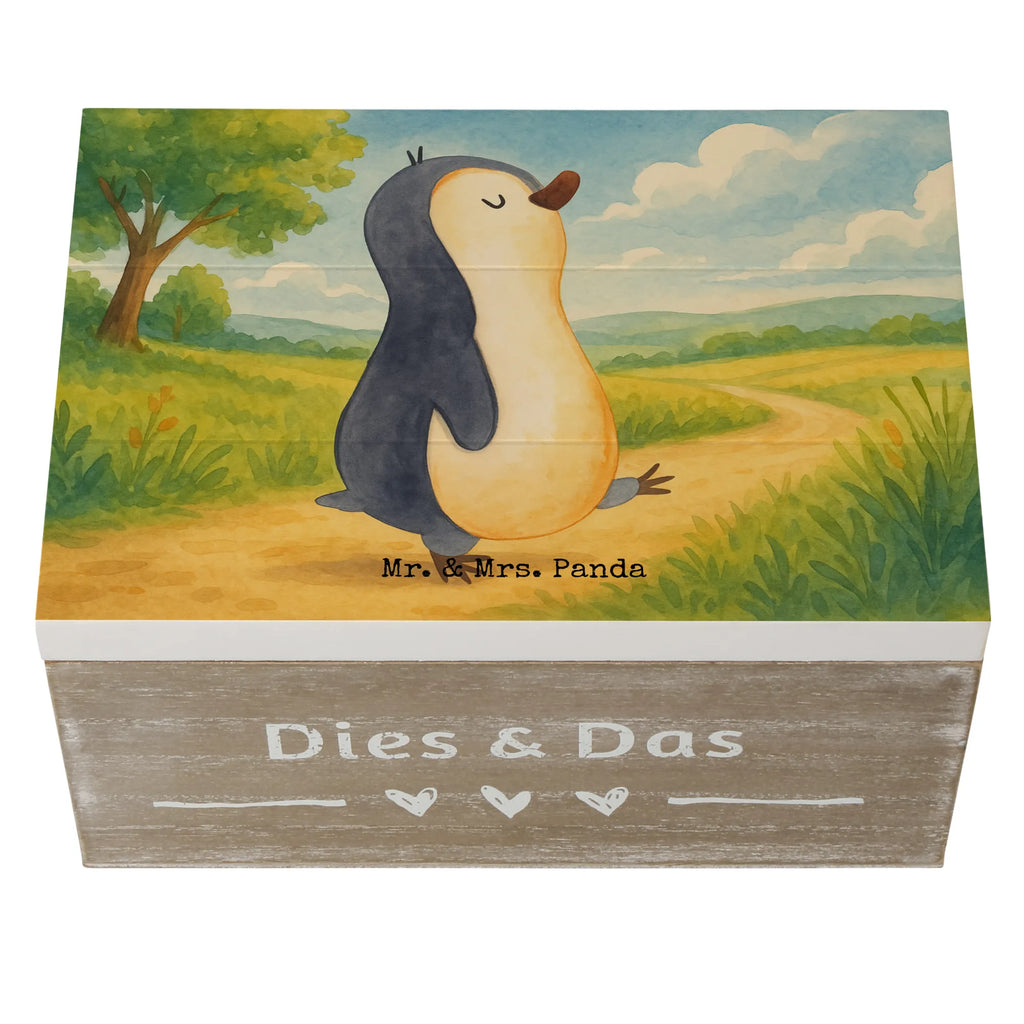 Holzkiste Pinguin marschieren Design Holzkiste, Erinnerungsbox, Erinnerungskiste, Kiste, Schatulle, Geschenkdose, Truhe, Geschenkbox, Schatzkiste, XXL, Dekokiste, Aufbewahrungsbox, Pinguin, Familie, Langschläfer, Pinguine, Frühaufsteher, Bruder, Schwester