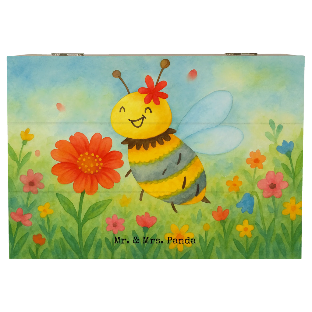 Holzkiste Biene Blume Design Geschenkdose, Schatzkiste, Erinnerungskiste, Kiste, Dekokiste, XXL, Schatulle, Holzkiste, Aufbewahrungsbox, Geschenkbox, Truhe, Erinnerungsbox, Biene, Wespe, Hummel