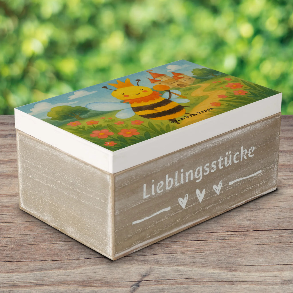 Holzkiste Biene König Design Kiste, Geschenkbox, Holzkiste, Truhe, Schatulle, Aufbewahrungsbox, Schatzkiste, Geschenkdose, Erinnerungskiste, Dekokiste, XXL, Erinnerungsbox, Biene, Wespe, Hummel