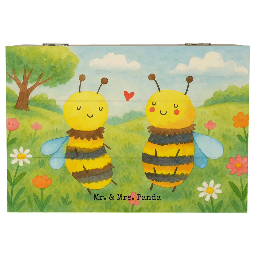 Holzkiste Biene Verliebt Design Holzkiste, Kiste, Schatzkiste, Truhe, Schatulle, XXL, Erinnerungsbox, Erinnerungskiste, Dekokiste, Aufbewahrungsbox, Geschenkbox, Geschenkdose, Biene, Wespe, Hummel