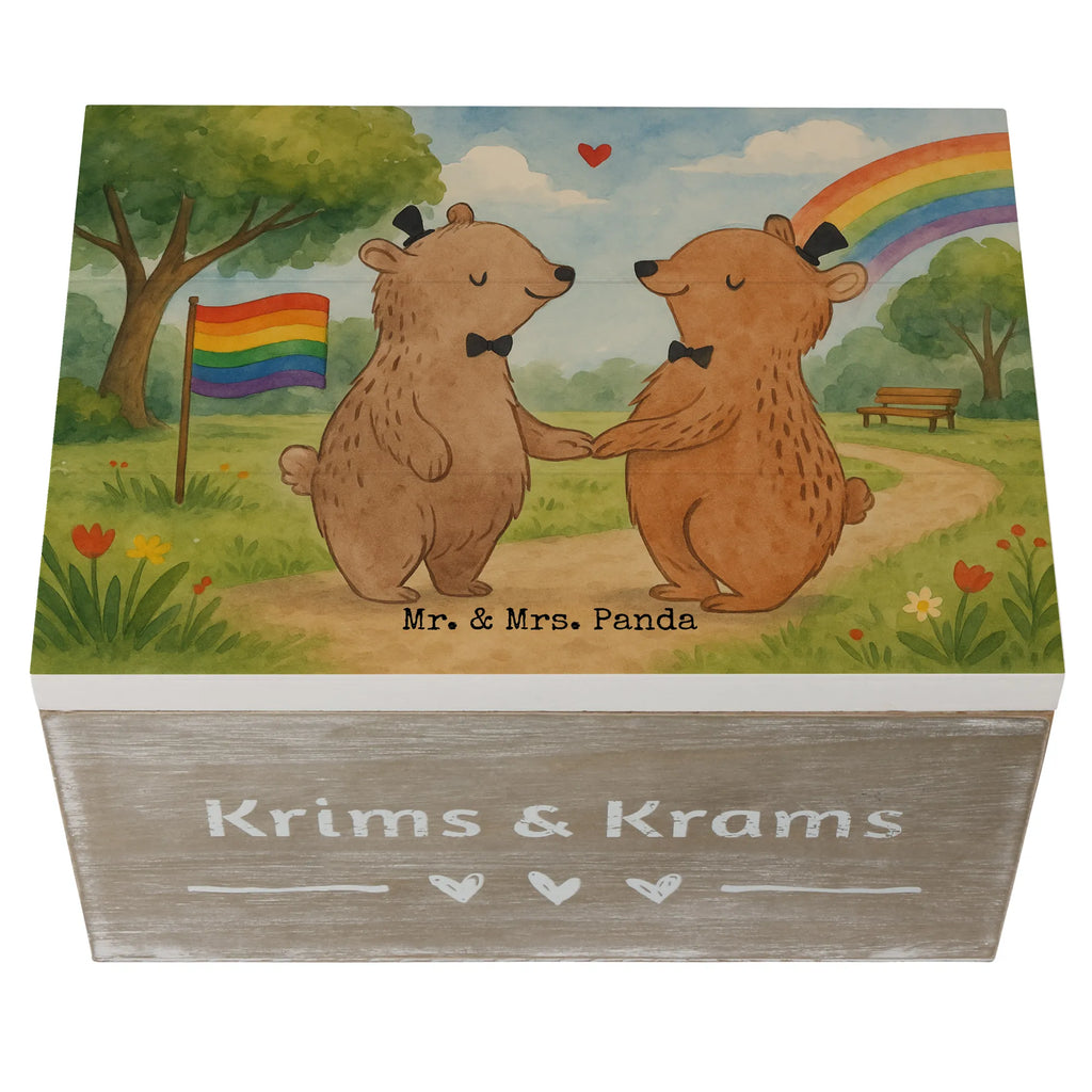 Holzkiste Bären Gay Pride Design Erinnerungskiste, Geschenkbox, Truhe, Geschenkdose, XXL, Kiste, Aufbewahrungsbox, Schatulle, Schatzkiste, Holzkiste, Erinnerungsbox, Dekokiste, Hochzeit, Hochzeitsgeschenk, Ehe, Hochzeitsfeier, Trauung, Trauungsgeschenk, Hochzeitskarte, Verlobungsfeier, Verlobungsgeschenk, Hochzeitsgeschenkideen, Hochzeitsgeschenke für Brautpaar
