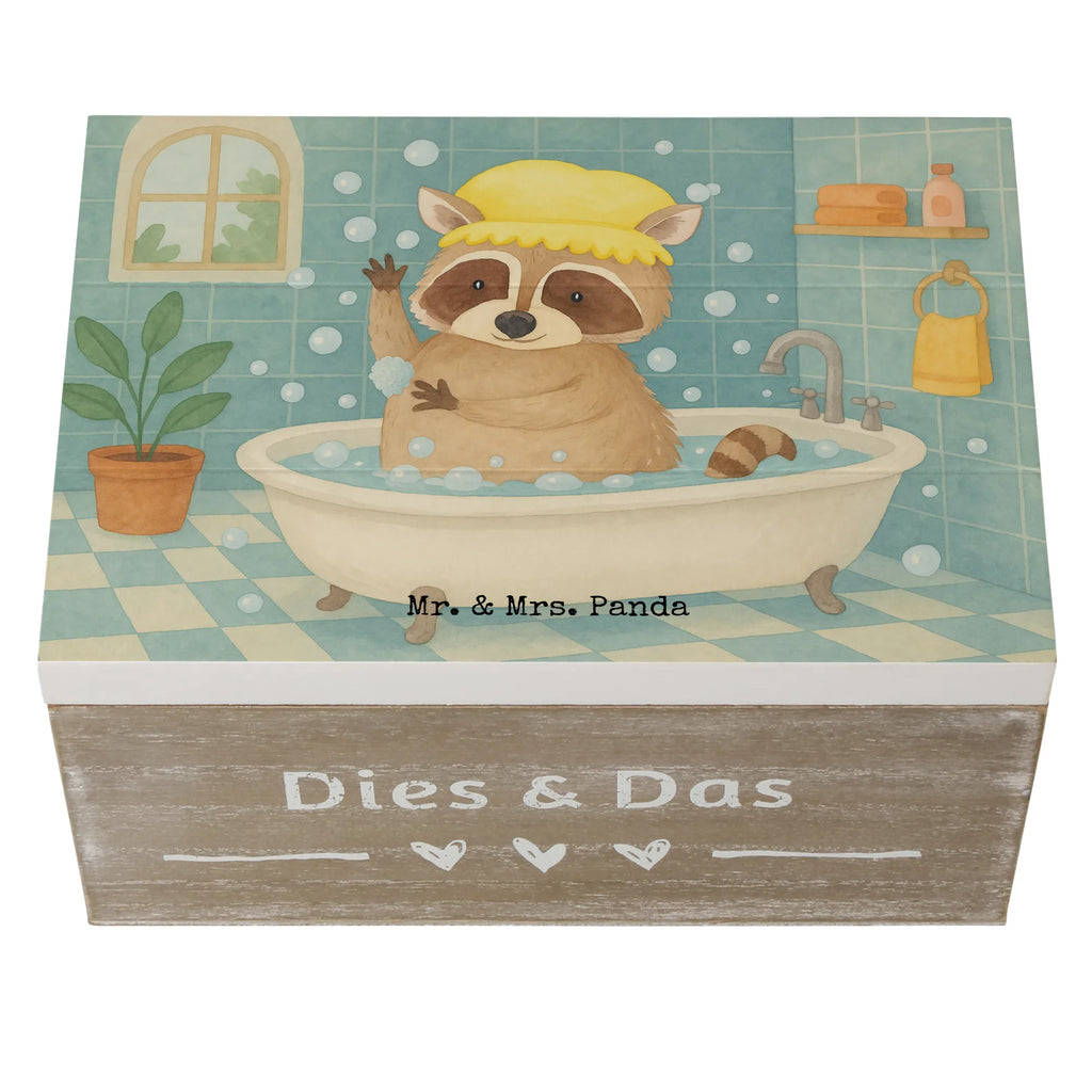 Holzkiste Waschbär Design Schatzkiste, Geschenkbox, Geschenkdose, Erinnerungsbox, Dekokiste, Kiste, XXL, Holzkiste, Erinnerungskiste, Truhe, Aufbewahrungsbox, Schatulle, Tiermotive, Gute Laune, lustige Sprüche, Tiere, Fröhlich, Waschbär, Seifenblasen, Tagträumen, waschen, Plan