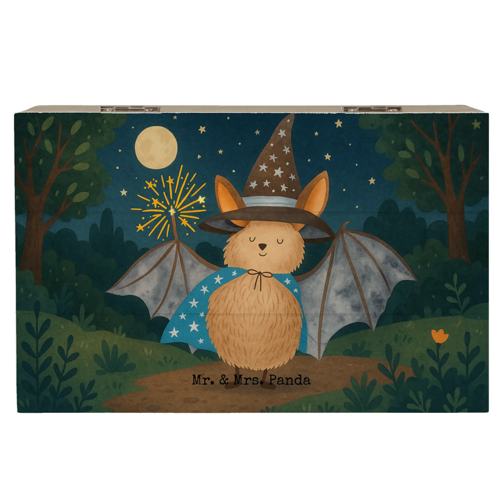 Holzkiste Fledermaus Zauberer Design XXL, Schatzkiste, Kiste, Aufbewahrungsbox, Geschenkdose, Schatulle, Holzkiste, Truhe, Dekokiste, Erinnerungskiste, Geschenkbox, Erinnerungsbox, Tiermotive, Gute Laune, lustige Sprüche, Tiere, Zauberer, Fledermaus, Fledermäuse, Frauen, reinsteigern, Magier