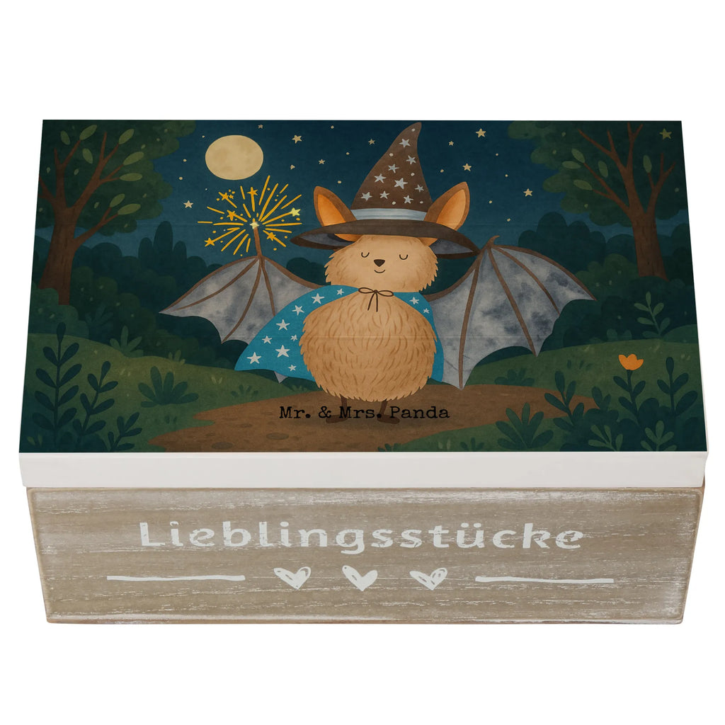 Holzkiste Fledermaus Zauberer Design XXL, Schatzkiste, Kiste, Aufbewahrungsbox, Geschenkdose, Schatulle, Holzkiste, Truhe, Dekokiste, Erinnerungskiste, Geschenkbox, Erinnerungsbox, Tiermotive, Gute Laune, lustige Sprüche, Tiere, Zauberer, Fledermaus, Fledermäuse, Frauen, reinsteigern, Magier
