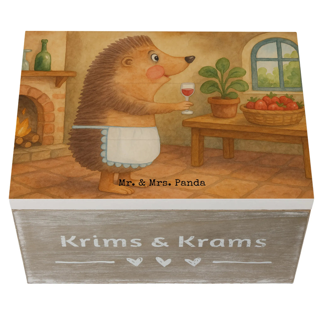 Holzkiste Igel Wein Design Erinnerungskiste, Geschenkdose, Dekokiste, Aufbewahrungsbox, Kiste, Erinnerungsbox, Geschenkbox, XXL, Holzkiste, Schatzkiste, Truhe, Schatulle, Tiermotive, Gute Laune, lustige Sprüche, Tiere, Weißwein, Weinglas, Wein Deko, Rotwein, Wein trinken, Wein Spruch, Igel, Geschenk Weintrinker, Geschenk Weinliebhaber