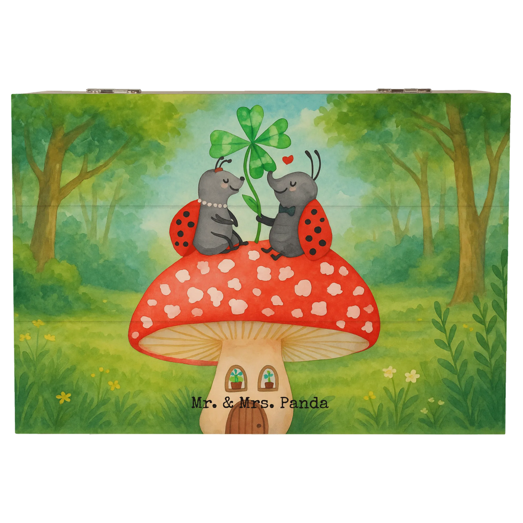 Holzkiste Marienkäfer Fliegenpilz Design Holzkiste, Kiste, Schatzkiste, Truhe, Schatulle, XXL, Erinnerungsbox, Erinnerungskiste, Dekokiste, Aufbewahrungsbox, Geschenkbox, Geschenkdose, Tiermotive, Gute Laune, lustige Sprüche, Tiere, Haus, Wohnung, zuhause, Fliegenpilz, Marienkäfer, Fleigenpilzhaus