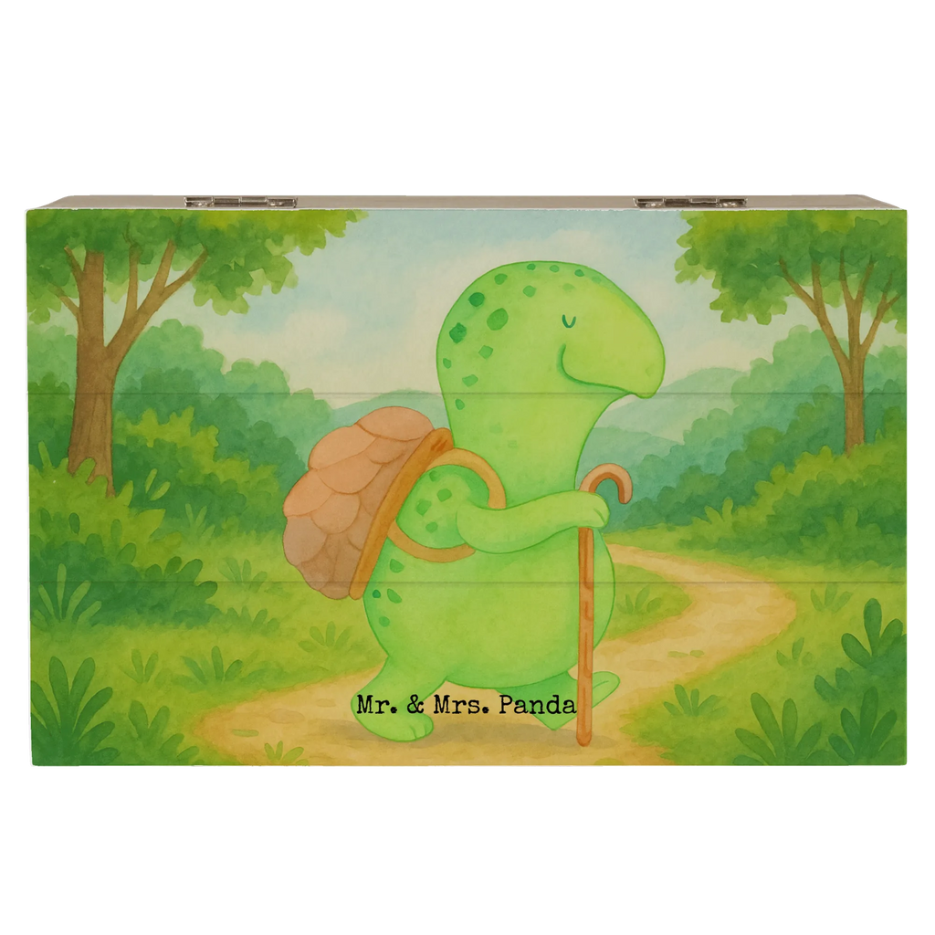 Holzkiste Schildkröte Wanderer Design Schatulle, Aufbewahrungsbox, Geschenkbox, Geschenkdose, Holzkiste, Erinnerungsbox, Schatzkiste, Kiste, Dekokiste, XXL, Erinnerungskiste, Truhe, Schildkröte, Neuanfang, Motivationssprüche, Motivation, Motivationsspruch, Schildkröten