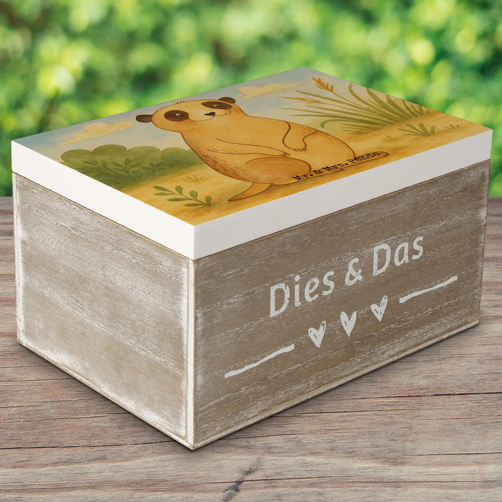 Skrzynia drewniana Surikatka Design Geschenkbox, Dekokiste, Schatzkiste, XXL, Erinnerungskiste, Erinnerungsbox, Aufbewahrungsbox, Schatulle, Truhe, Holzkiste, Geschenkdose, Kiste, Afrika, Wildtiere, Weltreise, Spruch, Afrikareise, Reisen, Roadtrip, Traveling, Erdmännchen