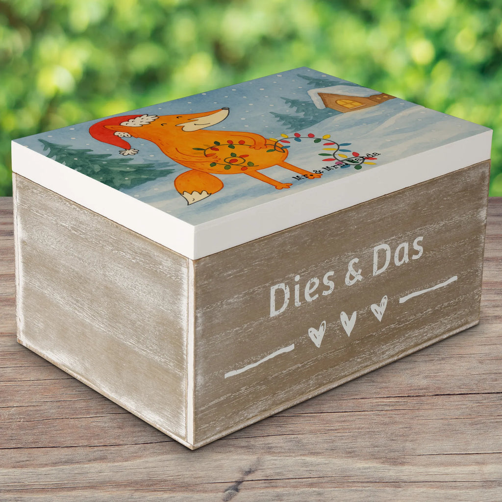Holzkiste Fuchs Weihnachten Design Geschenkbox, Holzkiste, Aufbewahrungsbox, Erinnerungskiste, XXL, Erinnerungsbox, Schatulle, Geschenkdose, Kiste, Dekokiste, Truhe, Schatzkiste, Winter, Weihnachten, Weihnachtsdeko, Nikolaus, Advent, Heiligabend, Wintermotiv, Fuchs, Weihnachtsmann, Geschenk Weihnachten, Weihnachtszeit, Spruch schön, Füchse