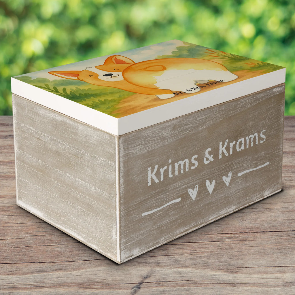 Holzkiste Corgi Po Design Erinnerungskiste, Geschenkbox, Schatzkiste, Aufbewahrungsbox, Schatulle, Geschenkdose, Dekokiste, Kiste, Holzkiste, Erinnerungsbox, XXL, Truhe, Hund, Hundemotiv, Haustier, Hunderasse, Tierliebhaber, Hundebesitzer, Sprüche, Spruch, Motivation, Corgie, Selbstliebe, Hundeliebe