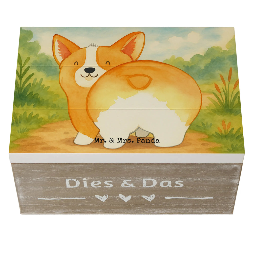 Holzkiste Corgi Po Design Erinnerungskiste, Geschenkbox, Schatzkiste, Aufbewahrungsbox, Schatulle, Geschenkdose, Dekokiste, Kiste, Holzkiste, Erinnerungsbox, XXL, Truhe, Hund, Hundemotiv, Haustier, Hunderasse, Tierliebhaber, Hundebesitzer, Sprüche, Spruch, Motivation, Corgie, Selbstliebe, Hundeliebe