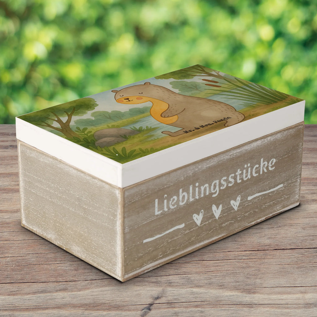 Wooden chest otter Belly Design Erinnerungsbox, Truhe, Schatzkiste, Kiste, Aufbewahrungsbox, Schatulle, Erinnerungskiste, Geschenkdose, Holzkiste, Dekokiste, Geschenkbox, XXL, Otter, Fischotter, Seeotter, Otter Seeotter See Otter
