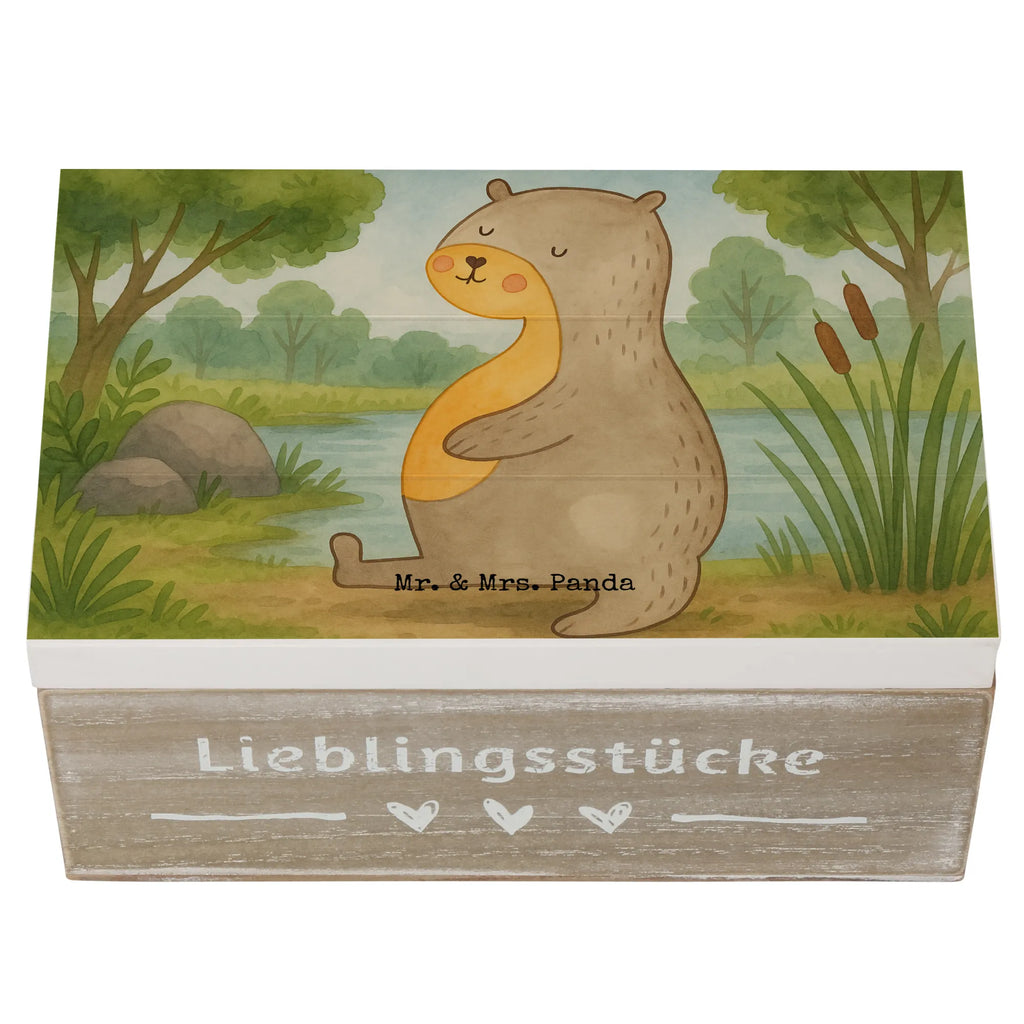 Wooden chest otter Belly Design Erinnerungsbox, Truhe, Schatzkiste, Kiste, Aufbewahrungsbox, Schatulle, Erinnerungskiste, Geschenkdose, Holzkiste, Dekokiste, Geschenkbox, XXL, Otter, Fischotter, Seeotter, Otter Seeotter See Otter