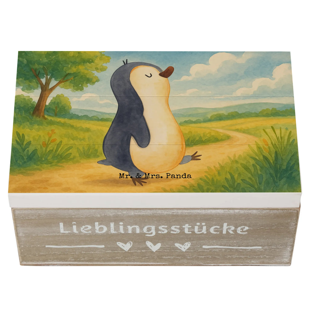 Holzkiste Pinguin marschieren Design Holzkiste, Erinnerungsbox, Erinnerungskiste, Kiste, Schatulle, Geschenkdose, Truhe, Geschenkbox, Schatzkiste, XXL, Dekokiste, Aufbewahrungsbox, Pinguin, Familie, Langschläfer, Pinguine, Frühaufsteher, Bruder, Schwester