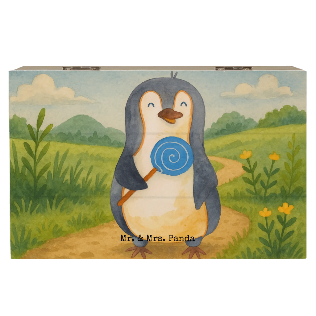 Holzkiste Pinguin Lolli Design Schatzkiste, Geschenkdose, Erinnerungskiste, Aufbewahrungsbox, Truhe, XXL, Schatulle, Geschenkbox, Kiste, Dekokiste, Erinnerungsbox, Holzkiste, Pinguin, Lolli, Rabauke, Gauner, Spruch, Süßigkeiten, Ganove, Pinguine, Rebell, Blödsinn