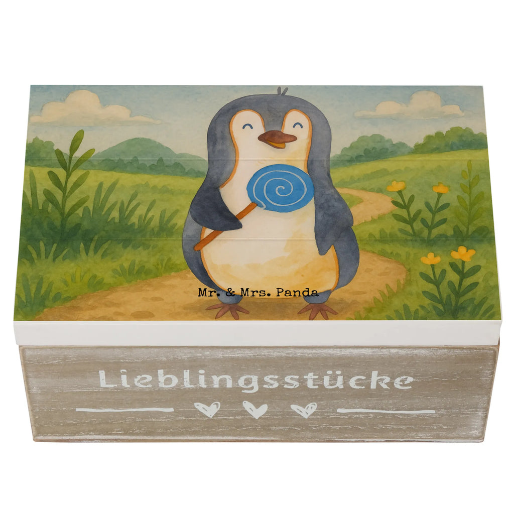 Holzkiste Pinguin Lolli Design Schatzkiste, Geschenkdose, Erinnerungskiste, Aufbewahrungsbox, Truhe, XXL, Schatulle, Geschenkbox, Kiste, Dekokiste, Erinnerungsbox, Holzkiste, Pinguin, Lolli, Rabauke, Gauner, Spruch, Süßigkeiten, Ganove, Pinguine, Rebell, Blödsinn