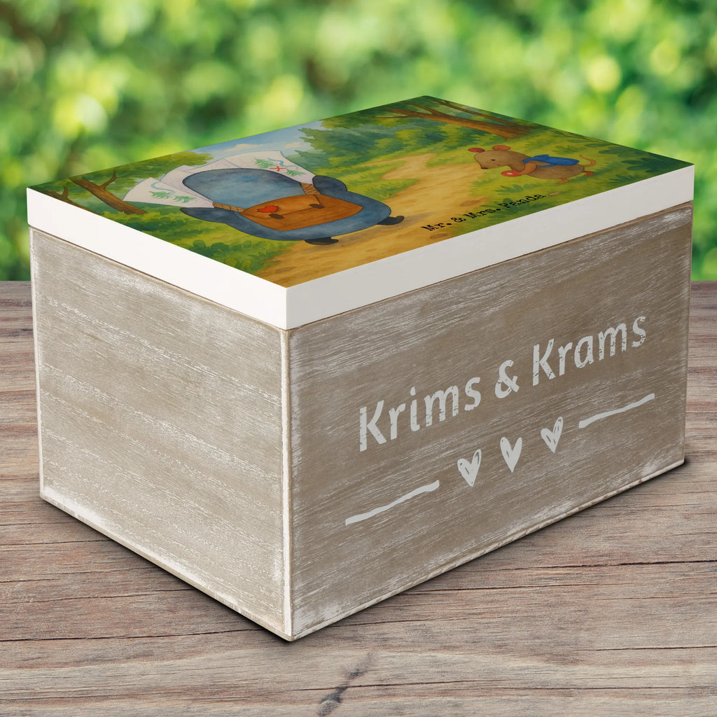 Holzkiste Pinguin & Maus Wanderer Design Geschenkdose, Erinnerungsbox, Schatulle, Kiste, Dekokiste, Aufbewahrungsbox, Geschenkbox, Truhe, Holzkiste, Erinnerungskiste, XXL, Schatzkiste, Pinguin, Ausflug, Wanderlust, Abenteurer, wandern, Roadtrip, Abenteuer, Pinguine