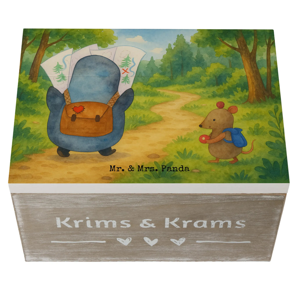 Holzkiste Pinguin & Maus Wanderer Design Geschenkdose, Erinnerungsbox, Schatulle, Kiste, Dekokiste, Aufbewahrungsbox, Geschenkbox, Truhe, Holzkiste, Erinnerungskiste, XXL, Schatzkiste, Pinguin, Ausflug, Wanderlust, Abenteurer, wandern, Roadtrip, Abenteuer, Pinguine