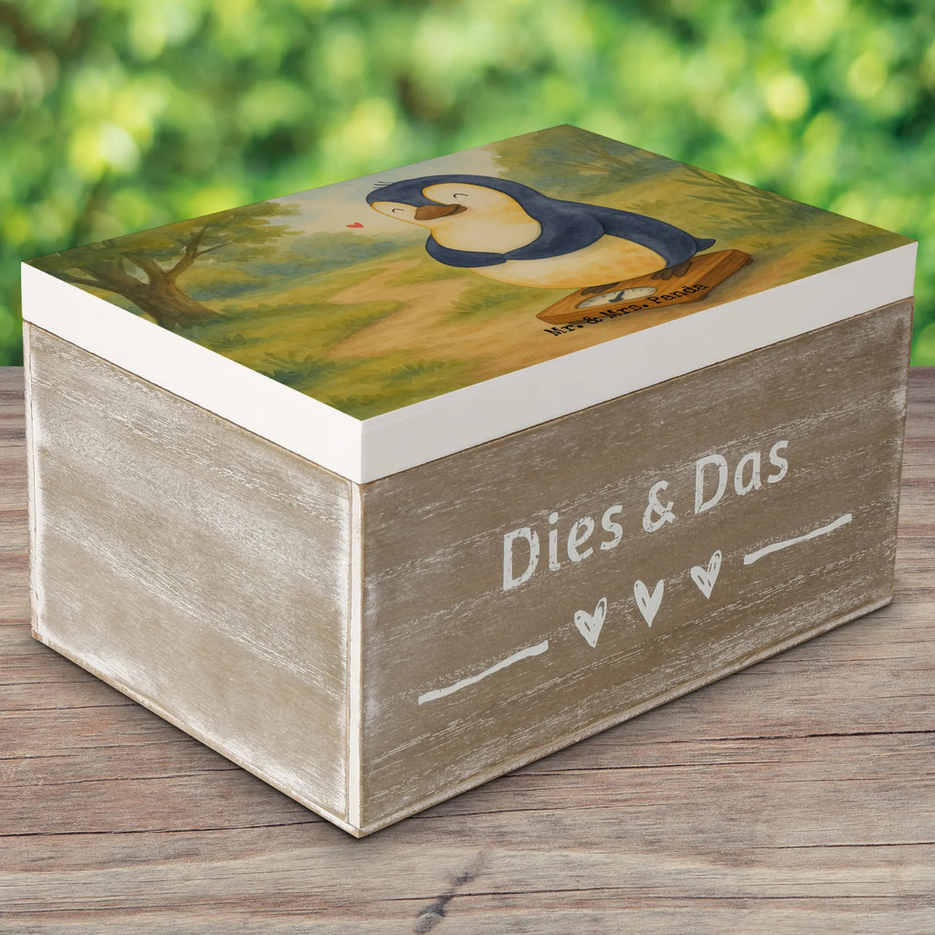 Skrzynia drewniana Pingwin dieta Design XXL, Geschenkbox, Erinnerungskiste, Holzkiste, Schatzkiste, Geschenkdose, Erinnerungsbox, Dekokiste, Truhe, Kiste, Aufbewahrungsbox, Schatulle, Pinguin, Gewicht, Körperliebe, Pinguine, Selbstrespekt, Abspecken, Motivation, Diät, Selbstliebe, Abnehmen