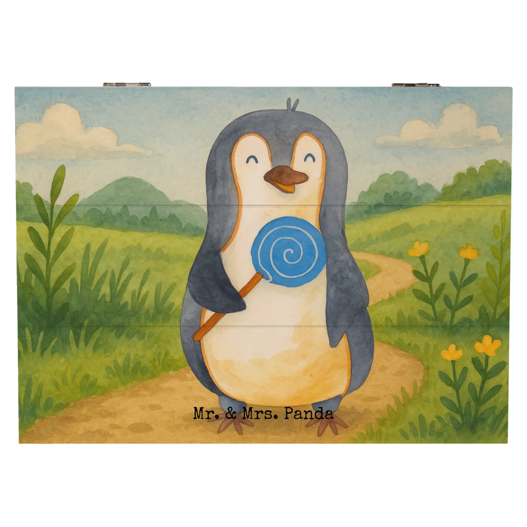 Holzkiste Pinguin Lolli Design Schatzkiste, Geschenkdose, Erinnerungskiste, Aufbewahrungsbox, Truhe, XXL, Schatulle, Geschenkbox, Kiste, Dekokiste, Erinnerungsbox, Holzkiste, Pinguin, Lolli, Rabauke, Gauner, Spruch, Süßigkeiten, Ganove, Pinguine, Rebell, Blödsinn