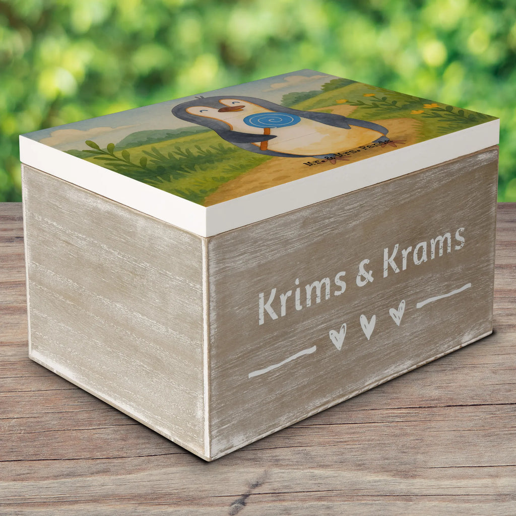 Holzkiste Pinguin Lolli Design Schatzkiste, Geschenkdose, Erinnerungskiste, Aufbewahrungsbox, Truhe, XXL, Schatulle, Geschenkbox, Kiste, Dekokiste, Erinnerungsbox, Holzkiste, Pinguin, Lolli, Rabauke, Gauner, Spruch, Süßigkeiten, Ganove, Pinguine, Rebell, Blödsinn