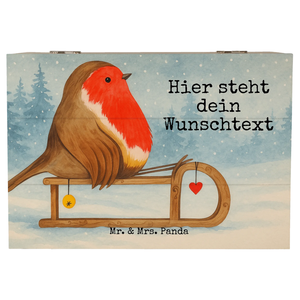 Personalisierte Holzkiste Rotkehlchen Schlitten Design Schatulle Personalisiert, Holzkiste mit Namen, Dekokiste mit Namen, Schatzkiste mit Namen, Erinnerungsbox mit Namen, Geschenkbox personalisiert, Erinnerungskiste, Erinnerungskiste Personalisiert, Schatulle mit Namen, Kiste mit Namen, Dekokiste Personalisiert, GEschenkdose personalisiert, Holzkiste Personalisiert, Kiste Personalisiert, Truhe mit Namen, Schatzkiste Personalisiert, Aufbewahrungsbox mit Namen, Aufbewahrungsbox Personalisiert, Truhe Personalisiert, mit Namen, Erinnerungsbox Personalisiert, Winter, Weihnachten, Weihnachtsdeko, Nikolaus, Advent, Heiligabend, Wintermotiv, Schlitten, Vogel