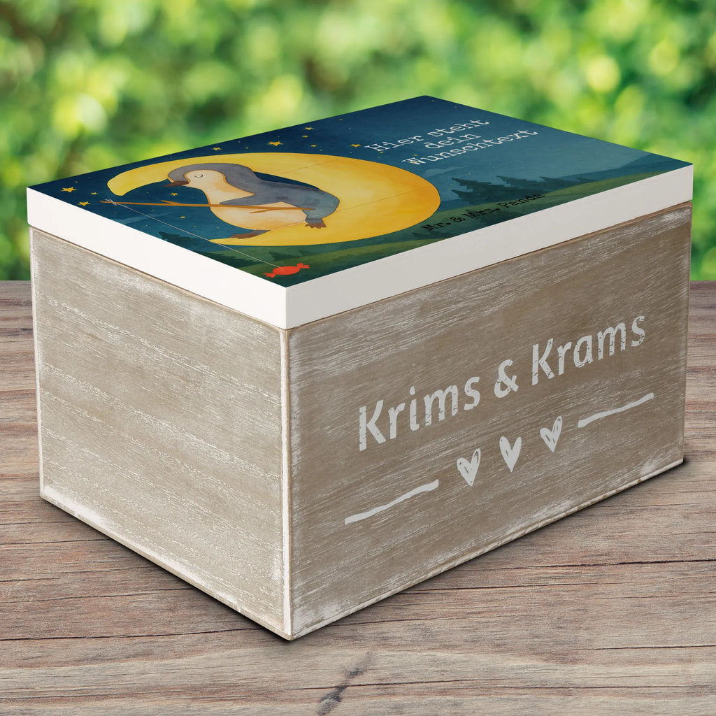 Personalisierte Holzkiste Pinguin Mond Design Kiste Personalisiert, Aufbewahrungsbox Personalisiert, Schatulle Personalisiert, Schatulle mit Namen, Holzkiste Personalisiert, Truhe mit Namen, Erinnerungsbox Personalisiert, Kiste mit Namen, Dekokiste Personalisiert, Holzkiste mit Namen, Erinnerungskiste, Aufbewahrungsbox mit Namen, Truhe Personalisiert, mit Namen, Dekokiste mit Namen, Schatzkiste Personalisiert, GEschenkdose personalisiert, Schatzkiste mit Namen, Erinnerungskiste Personalisiert, Erinnerungsbox mit Namen, Geschenkbox personalisiert, Pinguin, Schlafstörungen, Nachtruhe, Einschlafen, Gästezimmer, schlafen, Pinguine, Schlafzimmer, Spruch