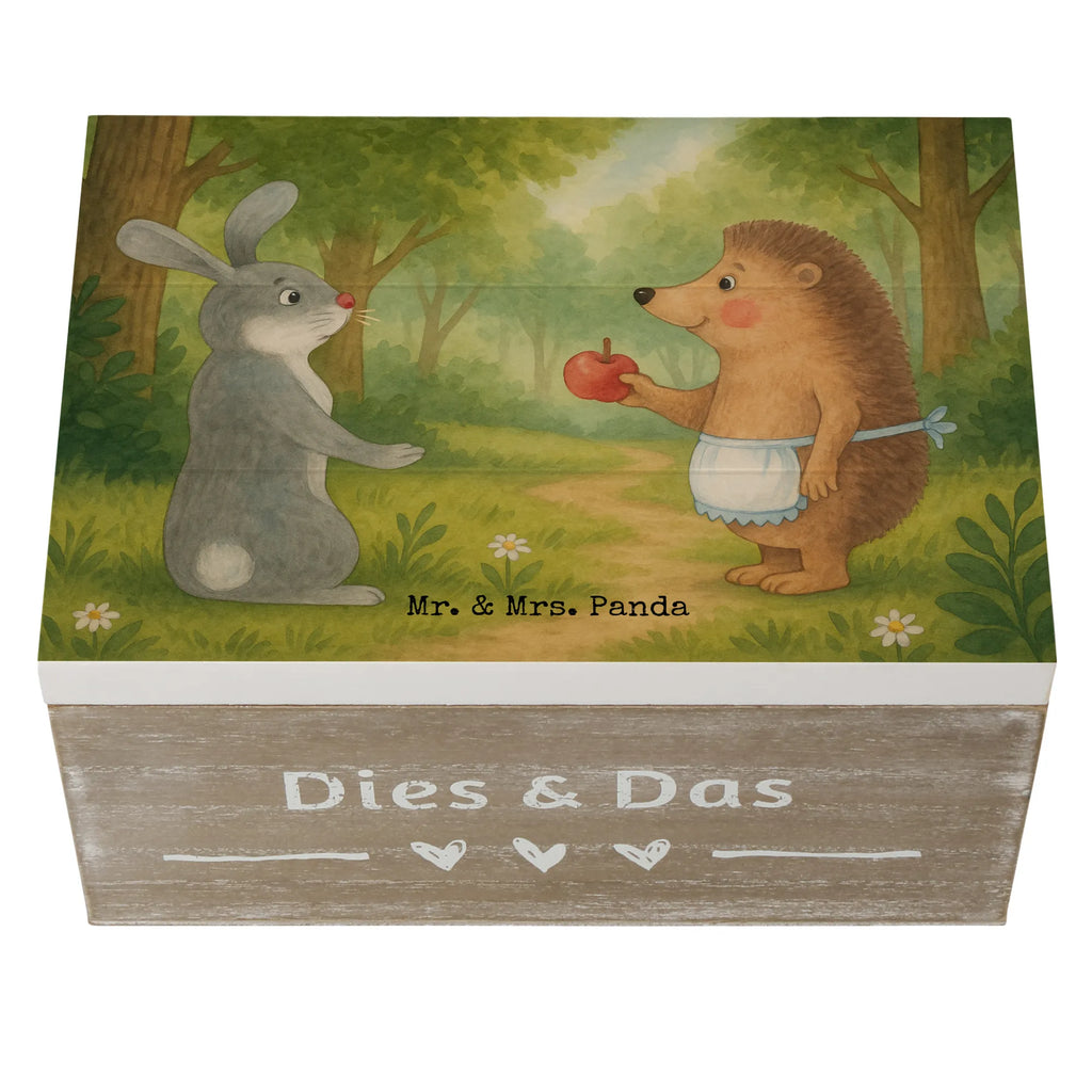 Holzkiste Hase Igel Design Geschenkbox, Kiste, Aufbewahrungsbox, Truhe, XXL, Erinnerungsbox, Schatulle, Schatzkiste, Geschenkdose, Dekokiste, Erinnerungskiste, Holzkiste, Tiermotive, Gute Laune, lustige Sprüche, Tiere, Trösten, Liebeskummer Geschenk, Liebe Spruch, Hase, Igel, Spruch romantisch, Trennungsschmerz, Herzschmerz, Igel und Hase