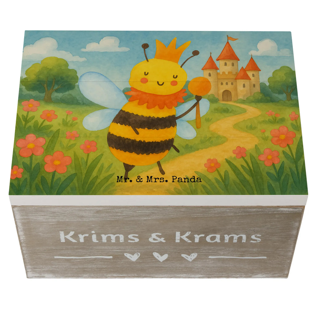 Holzkiste Biene König Design Kiste, Geschenkbox, Holzkiste, Truhe, Schatulle, Aufbewahrungsbox, Schatzkiste, Geschenkdose, Erinnerungskiste, Dekokiste, XXL, Erinnerungsbox, Biene, Wespe, Hummel