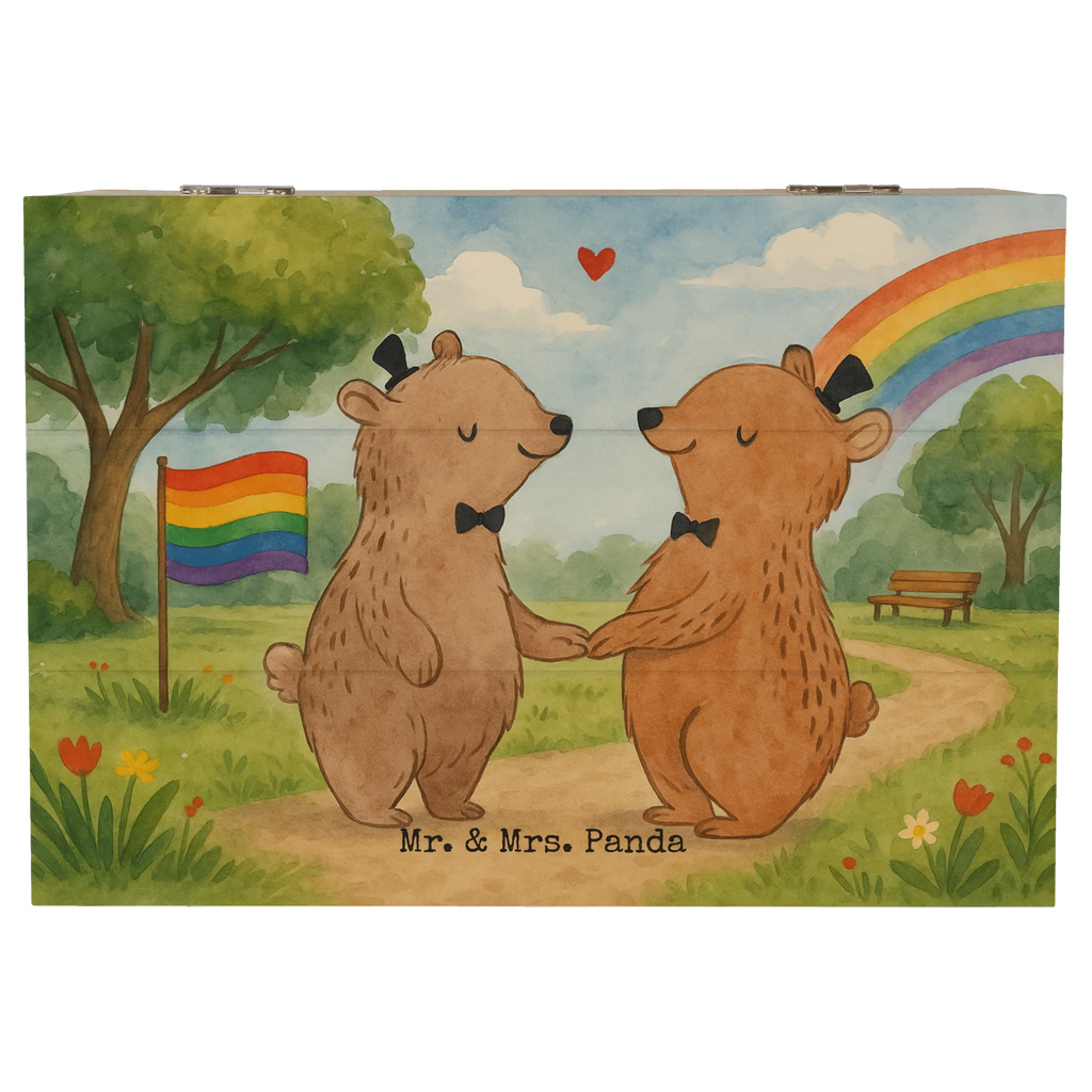 Holzkiste Bären Gay Pride Design Erinnerungskiste, Geschenkbox, Truhe, Geschenkdose, XXL, Kiste, Aufbewahrungsbox, Schatulle, Schatzkiste, Holzkiste, Erinnerungsbox, Dekokiste, Hochzeit, Hochzeitsgeschenk, Ehe, Hochzeitsfeier, Trauung, Trauungsgeschenk, Hochzeitskarte, Verlobungsfeier, Verlobungsgeschenk, Hochzeitsgeschenkideen, Hochzeitsgeschenke für Brautpaar