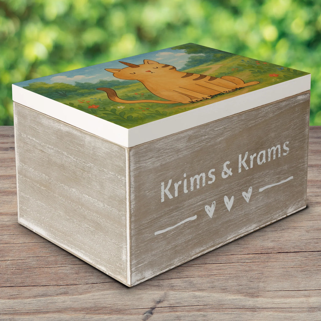 Wooden chest unicorn Cat Design Geschenkbox, Dekokiste, Schatzkiste, Aufbewahrungsbox, XXL, Erinnerungskiste, Schatulle, Holzkiste, Kiste, Geschenkdose, Truhe, Erinnerungsbox, Einhorn, Einhörner, Einhorn Deko, Unicorn, Einhornkatze, Katze, Katzer, Katzenhorn, Glitzer, Erwachsenwerden, Regenbogen, Kittyhorn, Mieze, Einhornpower