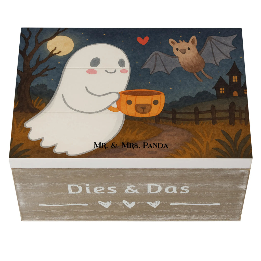 Holzkiste Gespenst Kaffee Design Erinnerungsbox, Aufbewahrungsbox, XXL, Holzkiste, Erinnerungskiste, Geschenkdose, Truhe, Dekokiste, Schatulle, Schatzkiste, Kiste, Geschenkbox, Halloween, Deko, Martinssingen, Dekoration, Geschenke, Schenken, Gespenst, Kaffee