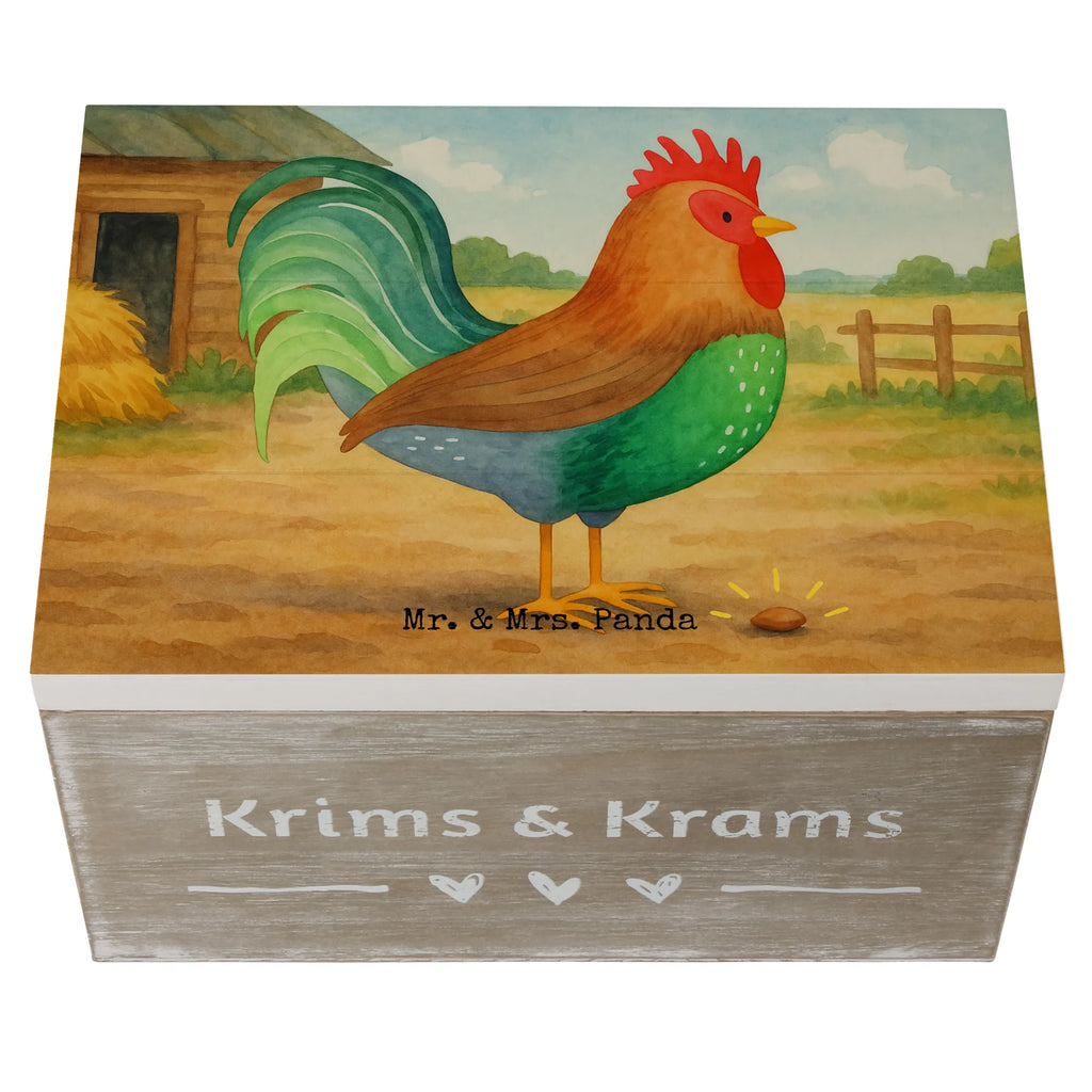 Holzkiste Hahn Korn Design Truhe, Holzkiste, Geschenkdose, XXL, Schatulle, Aufbewahrungsbox, Geschenkbox, Erinnerungsbox, Erinnerungskiste, Dekokiste, Kiste, Schatzkiste, Bauernhof, Hoftiere, Landwirt, Landwirtin, Eier, Natur, Korn, Henne, Hahn