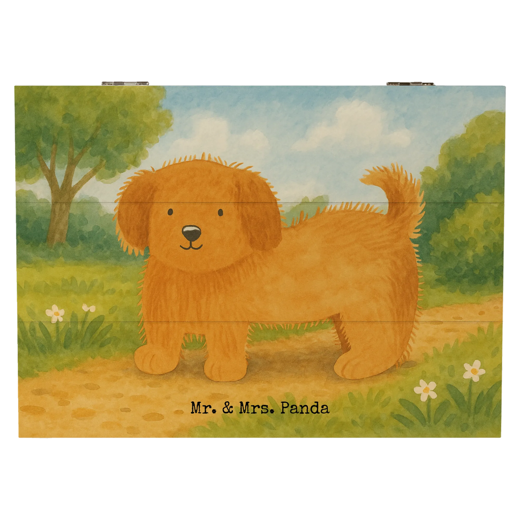 Skrzynia drewniana pies puszysty Design Dekokiste, XXL, Holzkiste, Erinnerungsbox, Kiste, Geschenkdose, Schatzkiste, Erinnerungskiste, Truhe, Schatulle, Geschenkbox, Aufbewahrungsbox, Hund, Hundemotiv, Haustier, Hunderasse, Tierliebhaber, Hundebesitzer, Sprüche, Frauchen, Hundemama, Hunde, Hundeliebe