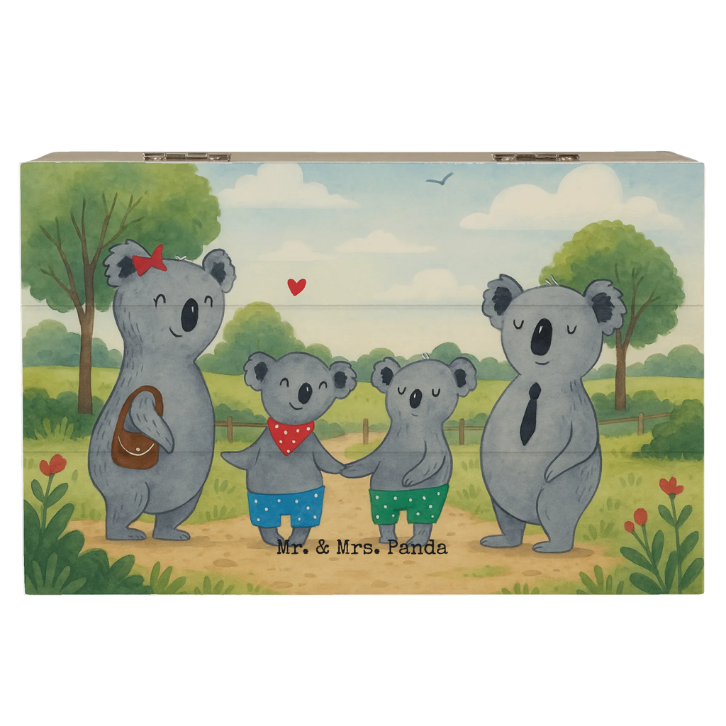 Holzkiste Koala Familie zwei Design Schatzkiste, Erinnerungskiste, Erinnerungsbox, Geschenkdose, Kiste, Holzkiste, XXL, Schatulle, Dekokiste, Aufbewahrungsbox, Geschenkbox, Truhe, Familie, Vatertag, Muttertag, Bruder, Schwester, Mama, Papa, Oma, Opa, Koalabär, Koala, beste Familie, Lieblingsfamilie, Familienzeit, Familienleben, Koalafamilie