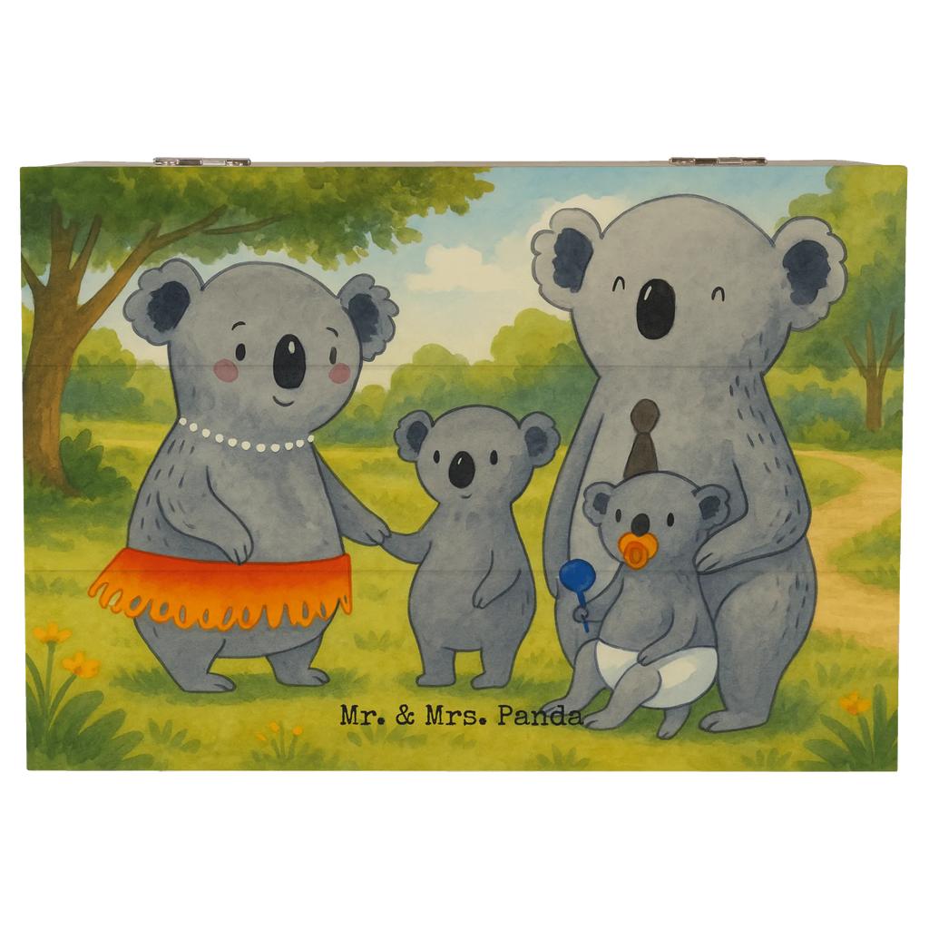 Holzkiste Koala Familie Design Aufbewahrungsbox, Truhe, Kiste, Erinnerungskiste, XXL, Geschenkdose, Erinnerungsbox, Schatzkiste, Geschenkbox, Dekokiste, Holzkiste, Schatulle, Familie, Vatertag, Muttertag, Bruder, Schwester, Mama, Papa, Oma, Opa, Kinder, Familienleben, Koalas, Geschwister, Koala, Family