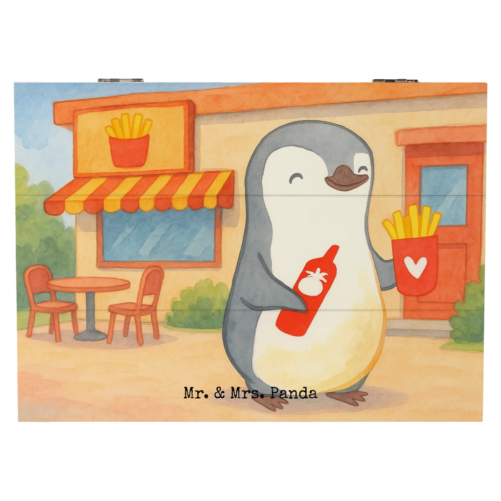 Holzkiste Pinguin Pommes Design Holzkiste, XXL, Truhe, Kiste, Aufbewahrungsbox, Schatzkiste, Dekokiste, Geschenkdose, Erinnerungsbox, Geschenkbox, Schatulle, Erinnerungskiste, Liebe, Partner, Freund, Freundin, Ehemann, Ehefrau, Heiraten, Verlobung, Heiratsantrag, Liebesgeschenk, Jahrestag, Hocheitstag, Valentinstag, Mitbringsel, Geschenk für Frauen, Liebesbeweis, für Ehemann, Geschenk für Freundin, für Männer, Hochzeitstag, Geschenk für Partner